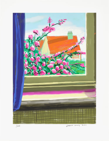 David Hockney 778 Cherry Blossom Signed Print