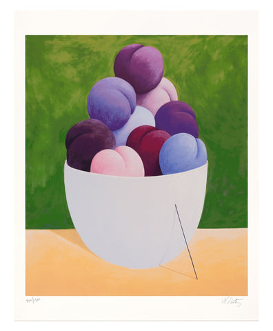 Nicolas Party Purple Peaches signed print for sale